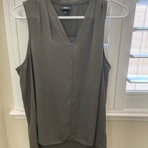 Mossimo Supply Co. Sleeveless V-Neck Blouse in Olive